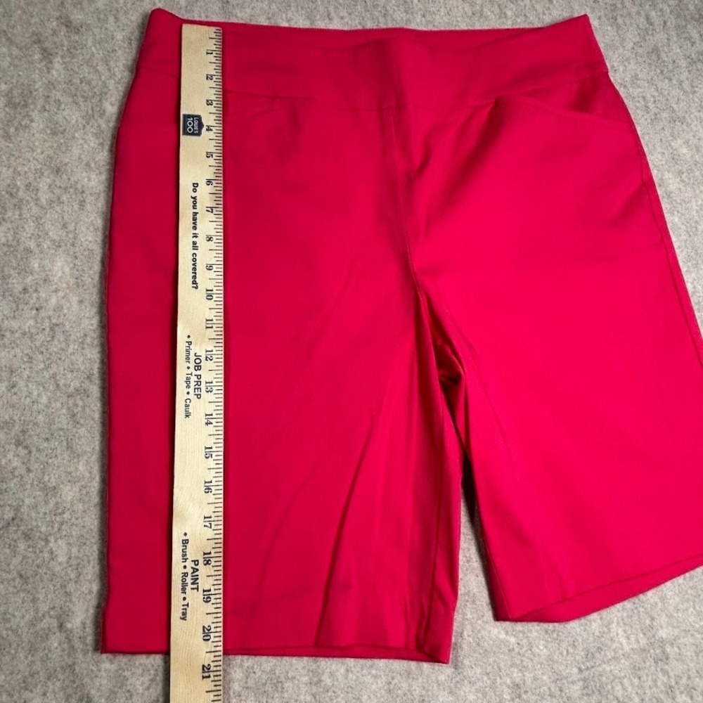 Chico's Perfect Stretch Shorts Wmn 2.5 Pink Pull On Bermuda Classic Chic Trendy - Picture 7 of 9